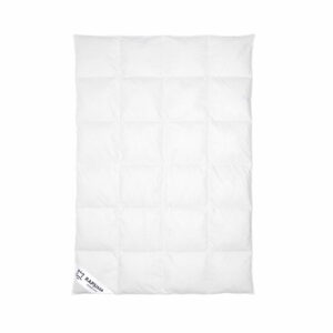 Kołdra puchowa 140x200 cm | Zimowa | Biała | Z Puchu Gęsiego