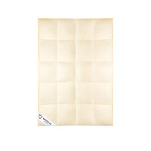 Kołdra puchowa 140x200 cm | Zimowa | Kremowa | Z Puchu Gęsiego